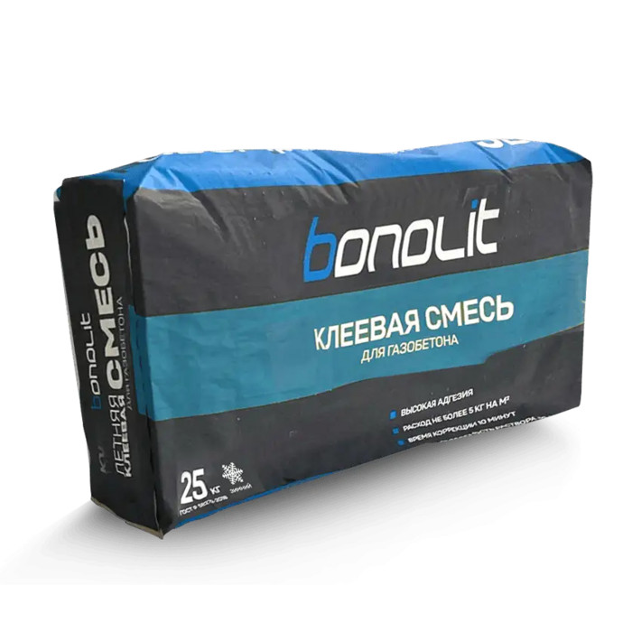 Клей для газобетона Бонолит